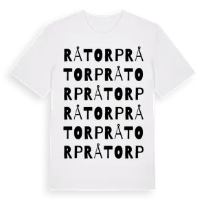 Råtorp ordlek t-shirt – ekologisk bomull t-shirt från Pinshirt