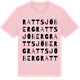 Pink Cotton t-shirt med Rattsjöberg ordlek t-shirt