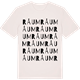 Vintage White t-shirt med Råum ordlek t-shirt