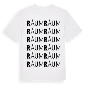 Råum ordlek t-shirt – ekologisk bomull t-shirt från Pinshirt
