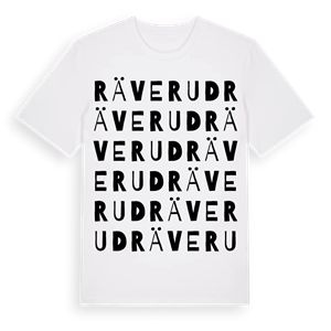 Räverud ordlek t-shirt – ekologisk bomull t-shirt från PinShirt