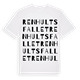 White t-shirt med Renhultsfallet ordlek t-shirt