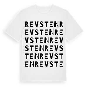 Revsten ordlek t-shirt – ekologisk bomull t-shirt från PinShirt