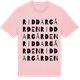 Pink Cotton t-shirt med Riddargården ordlek t-shirt