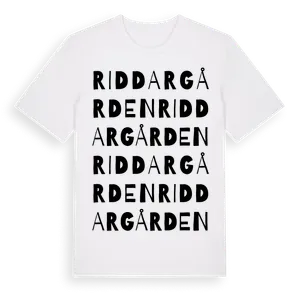Riddargården ordlek t-shirt – ekologisk bomull t-shirt från Pinshirt