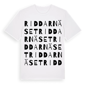Riddarnäset ordlek t-shirt – ekologisk bomull t-shirt från PinShirt
