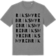 Mid Heather Gray t-shirt med Riksmyren ordlek t-shirt