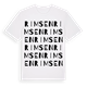 White t-shirt med Rimsen ordlek t-shirt