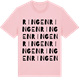 Pink Cotton t-shirt med Ringen ordlek t-shirt