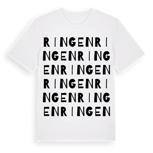Ringen ordlek t-shirt – ekologisk bomull t-shirt från Pinshirt
