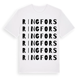 Ringfors ordlek t-shirt – ekologisk bomull t-shirt från PinShirt