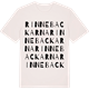 Vintage White t-shirt med Rinnebackarna ordlek t-shirt