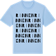 Blue Soul t-shirt med Rinnen ordlek t-shirt