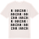 Vintage White t-shirt med Rinnen ordlek t-shirt