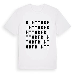 Rinttorp ordlek t-shirt – ekologisk bomull t-shirt från PinShirt