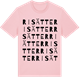 Pink Cotton t-shirt med Risätter ordlek t-shirt