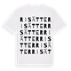 White t-shirt med Risätter ordlek t-shirt