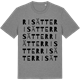 Mid Heather Gray t-shirt med Risätter ordlek t-shirt