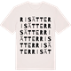 Vintage White t-shirt med Risätter ordlek t-shirt