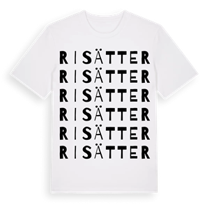 Risätter ordlek t-shirt – ekologisk bomull t-shirt från Pinshirt