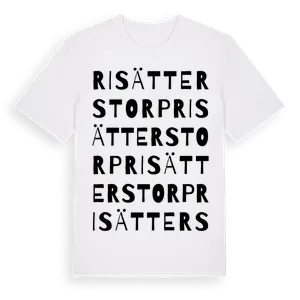 Risätterstorp ordlek t-shirt – ekologisk bomull t-shirt från Pinshirt