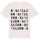 Vintage White t-shirt med Risbäcken ordlek t-shirt