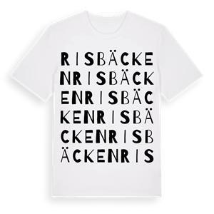 Risbäcken ordlek t-shirt – ekologisk bomull t-shirt från PinShirt