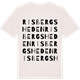 Vintage White t-shirt med Risbergsheden ordlek t-shirt