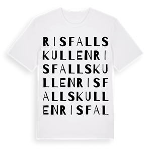 Risfallskullen ordlek t-shirt – ekologisk bomull t-shirt från PinShirt
