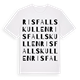 Risfallskullen ordlek t-shirt