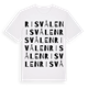 White t-shirt med Risvålen ordlek t-shirt