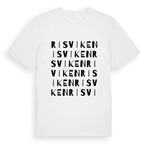 Risviken ordlek t-shirt – ekologisk bomull t-shirt från PinShirt