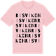 Pink Cotton t-shirt med Risviken ordlek t-shirt
