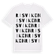 White t-shirt med Risviken ordlek t-shirt