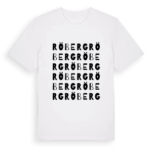 Röberg ordlek t-shirt – ekologisk bomull t-shirt från PinShirt