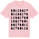 Pink Cotton t-shirt med Röberget ordlek t-shirt
