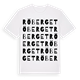White t-shirt med Röberget ordlek t-shirt