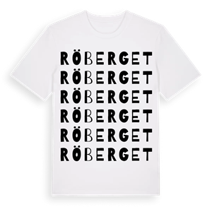 Röberget ordlek t-shirt – ekologisk bomull t-shirt från PinShirt