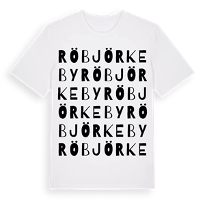 Röbjörkeby ordlek t-shirt – ekologisk bomull t-shirt från PinShirt