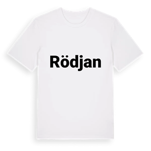 Rödjan fetstil t-shirt – ekologisk bomull t-shirt från PinShirt