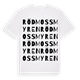 Rödmossmyren ordlek t-shirt