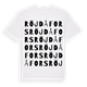 Röjdåfors ordlek t-shirt