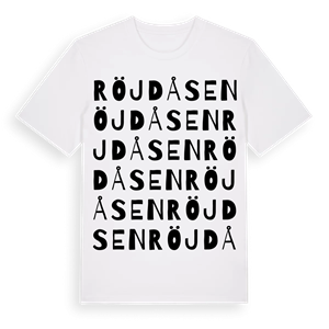 Röjdåsen ordlek t-shirt – ekologisk bomull t-shirt från PinShirt
