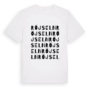 Röjseln ordlek t-shirt – ekologisk bomull t-shirt från PinShirt