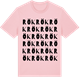 Pink Cotton t-shirt med Rök ordlek t-shirt