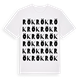 White t-shirt med Rök ordlek t-shirt