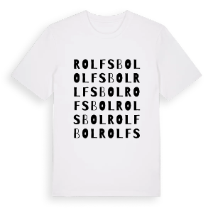 Rolfsbol ordlek t-shirt – ekologisk bomull t-shirt från PinShirt