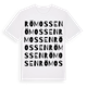 White t-shirt med Römossen ordlek t-shirt