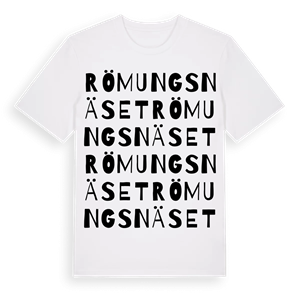 Römungsnäset ordlek t-shirt – ekologisk bomull t-shirt från Pinshirt
