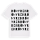White t-shirt med Römyren ordlek t-shirt